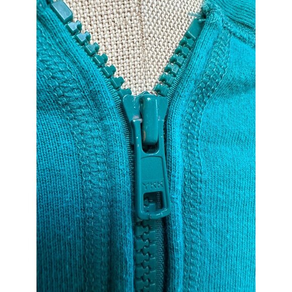 Hanna Andersson Women's Blue Hooded Zip Jacket Sweatshirt Size Small - Picture 2 of 14